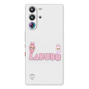 Чехол с принтом Лабубу для ZTE Nubia RedMagic 10 Pro (Логотип Лабубу)