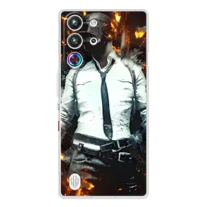Силиконовый чехол с картинкой "Герой Pubg" на ZTE Nubia RedMagic 10 Pro (Man Пубг)