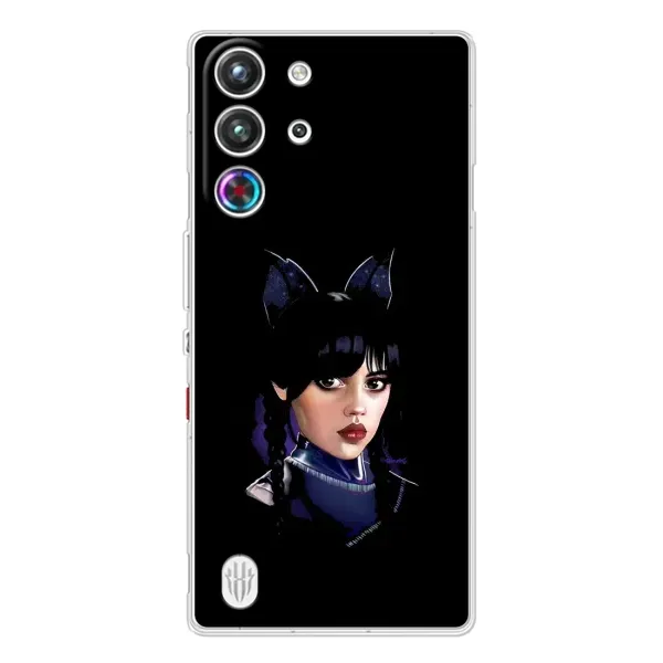 Чехол с рисунком «Милая Уэнсдей» для ZTE Nubia RedMagic 10 Pro Чехол с рисунком «Милая Уэнсдей» для ZTE Nubia RedMagic 10 Pro