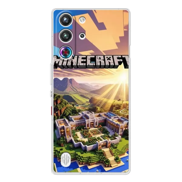 Чехол с рисунком «MINECRAFT» для ZTE Nubia RedMagic 10 Pro