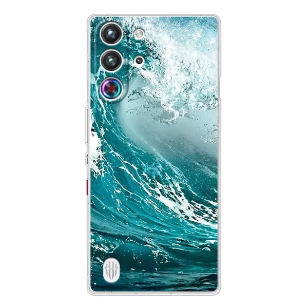 Чехол с рисунком «Морская волна» для ZTE Nubia RedMagic 10 Pro Чехол с рисунком «Морская волна» для ZTE Nubia RedMagic 10 Pro