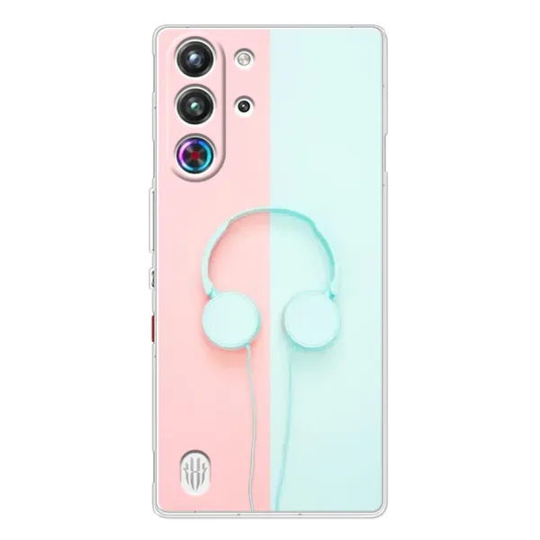 Чехол с рисунком «Наушники» для ZTE Nubia RedMagic 10 Pro Чехол с рисунком «Наушники» для ZTE Nubia RedMagic 10 Pro