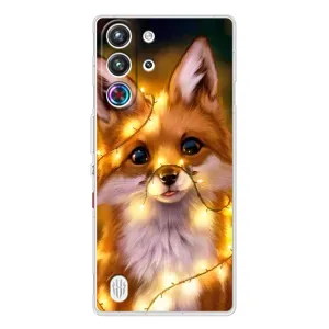 Чехол с Лисичкой для ZTE Nubia RedMagic 10 Pro (Новогодний лисенок)