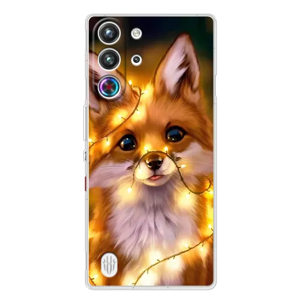 Чехол с рисунком «Новогодний лисенок» для ZTE Nubia RedMagic 10 Pro Чехол с рисунком «Новогодний лисенок» для ZTE Nubia RedMagic 10 Pro