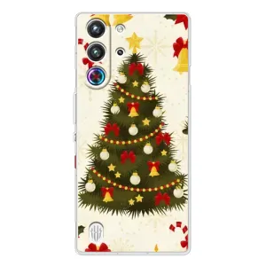 Чехол Новогодняя Елка на ZTE Nubia RedMagic 10 Pro (Новогодний принт)