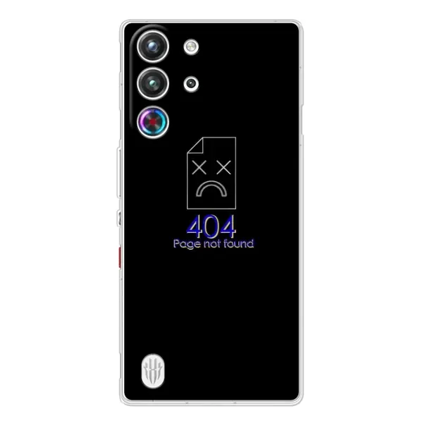 Чехол с рисунком «Ошибка 404» для ZTE Nubia RedMagic 10 Pro Чехол с рисунком «Ошибка 404» для ZTE Nubia RedMagic 10 Pro