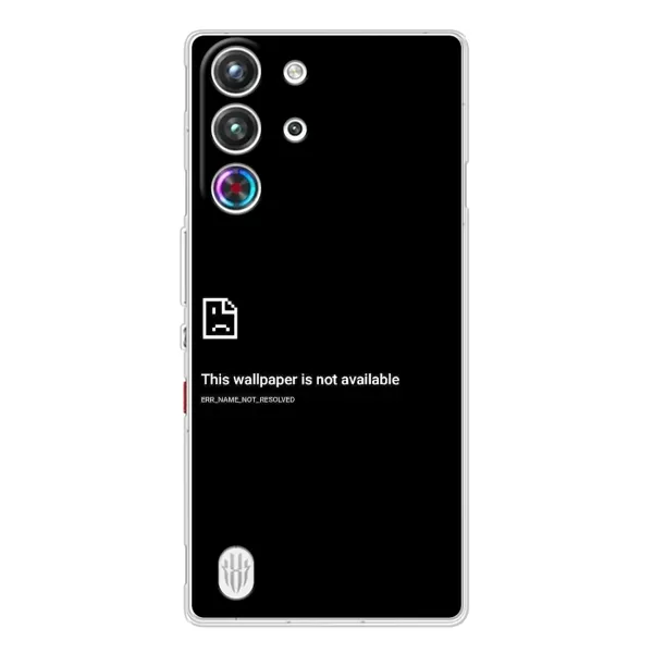 Чехол с рисунком «Ошибка» для ZTE Nubia RedMagic 10 Pro Чехол с рисунком «Ошибка» для ZTE Nubia RedMagic 10 Pro