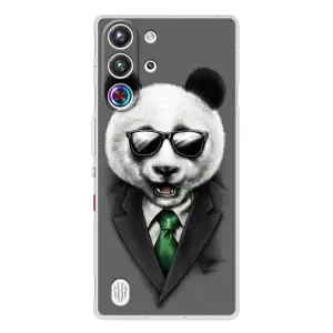 Чехлы с Пандами на ZTE Nubia RedMagic 10 Pro (Панда в очках)