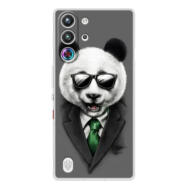 Чехол с рисунком «Панда в очках» для ZTE Nubia RedMagic 10 Pro Чехол с рисунком «Панда в очках» для ZTE Nubia RedMagic 10 Pro