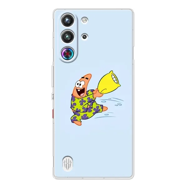 Чехол с рисунком «Патрик с подушкой» для ZTE Nubia RedMagic 10 Pro Чехол с рисунком «Патрик с подушкой» для ZTE Nubia RedMagic 10 Pro