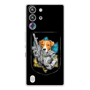Чехол с принтом для ZTE Nubia RedMagic 10 Pro (Патрон Воин)