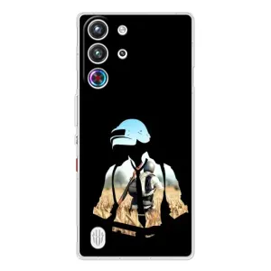 Силиконовый чехол с картинкой "Герой Pubg" на ZTE Nubia RedMagic 10 Pro (Пубг мен)