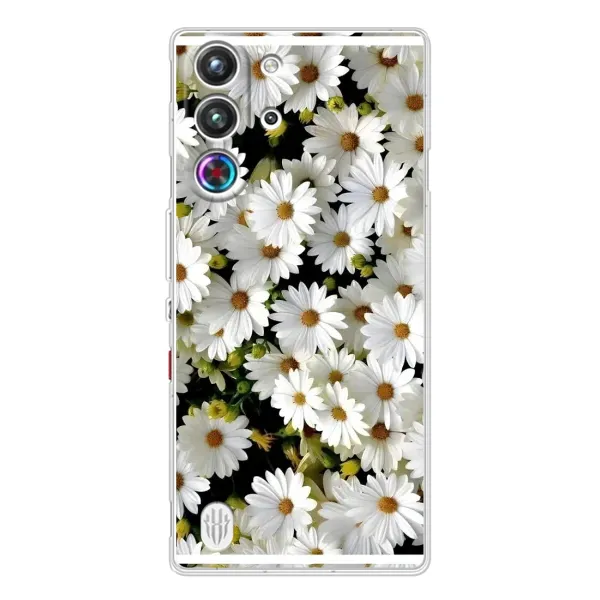 Чехол с рисунком «Рамка в ромашках» для ZTE Nubia RedMagic 10 Pro Чехол с рисунком «Рамка в ромашках» для ZTE Nubia RedMagic 10 Pro