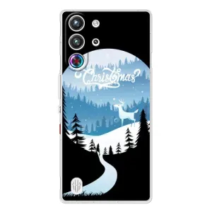 Силиконовый бампер на рождество для ZTE Nubia RedMagic 10 Pro (Рождественский Олень)