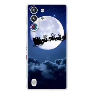 Чехол Санта Клаус для ZTE Nubia RedMagic 10 Pro (Санта - луна)