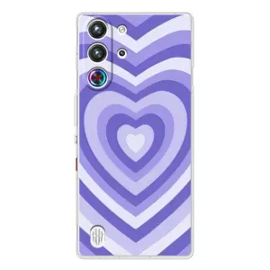Чохли з тематикою "Маленькі Сердчеки" на ZTE Nubia RedMagic 10 Pro (Серце фіолет)