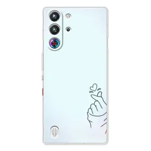 Чохол (Знак сердечка) для ZTE Nubia RedMagic 10 Pro (Сердечко на блакитному)