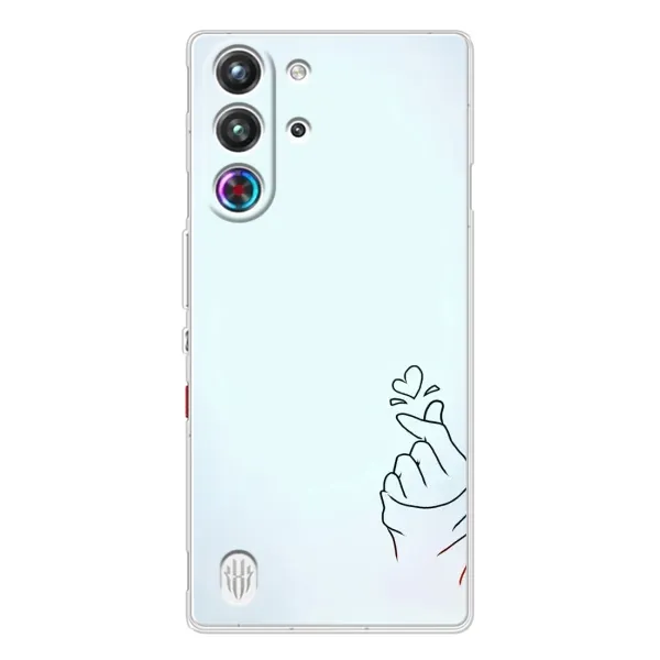 Чехол с рисунком «Сердце на голубом» для ZTE Nubia RedMagic 10 Pro Чехол с рисунком «Сердце на голубом» для ZTE Nubia RedMagic 10 Pro
