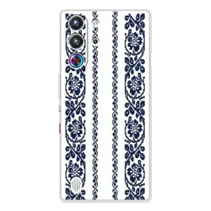 Силіконовый Чохол на ZTE Nubia RedMagic 10 Pro з картинкой Вишиванки (Синя вишиванка)