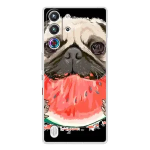 Чехол (ТПУ) Милые собачки для ZTE Nubia RedMagic 10 Pro (Смешной Мопс)