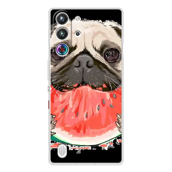 Чехол с рисунком «Смешной Мопс» для ZTE Nubia RedMagic 10 Pro Чехол с рисунком «Смешной Мопс» для ZTE Nubia RedMagic 10 Pro