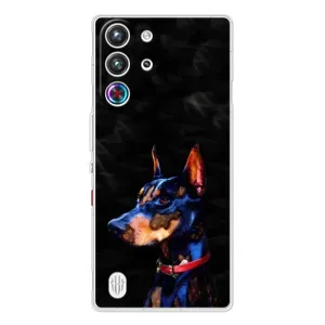 Бампер для ZTE Nubia RedMagic 10 Pro с картинкой "Песики" (Собака Мопс)