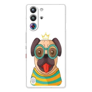 Бампер для ZTE Nubia RedMagic 10 Pro с картинкой "Песики" (Собака Король)