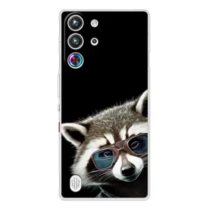 Силиконовый Чехол с Енотами на ZTE Nubia RedMagic 10 Pro (Стильный Енот)