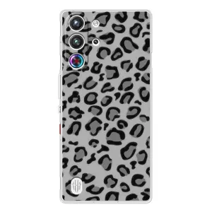 Чехол с леопардовым принтом на ZTE Nubia RedMagic 10 Pro (Темный леопрад)