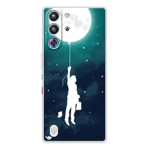 Чехол (ТПУ) с планетами на ZTE Nubia RedMagic 10 Pro (To The moon)
