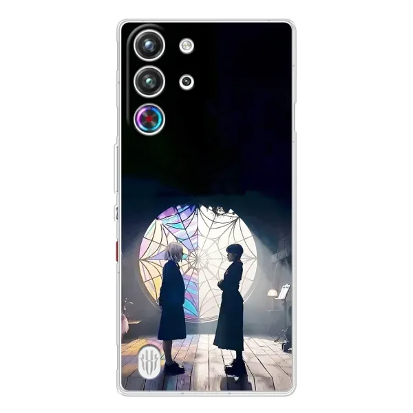 Чехол с рисунком «Уэнсдей и Энди» для ZTE Nubia RedMagic 10 Pro Чехол с рисунком «Уэнсдей и Энди» для ZTE Nubia RedMagic 10 Pro