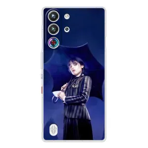 Чехлы с принтом Уэнсдей на ZTE Nubia RedMagic 10 Pro (Уэнсдей с зонтом)