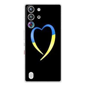 Силиконовый Чехол на ZTE Nubia RedMagic 10 Pro (Я-Украина) (Украинское сердце)