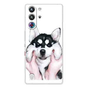 Бампер для ZTE Nubia RedMagic 10 Pro с картинкой "Песики" (Собака Хаски)