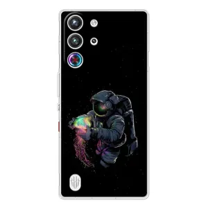 Силиконовый Чехол с принтом "Космонавты" на ZTE Nubia RedMagic 10 Pro (В руках земля)