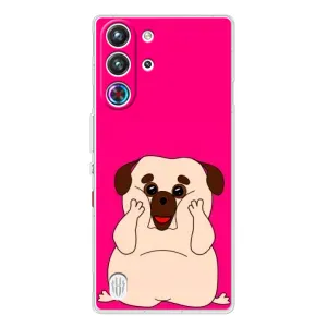 Чехол (ТПУ) Милые собачки для ZTE Nubia RedMagic 10 Pro (Веселый Мопсик)