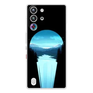 Летний Чехол на ZTE Nubia RedMagic 10 Pro (Синий Водопад)
