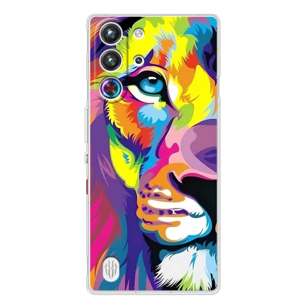 Чехол с рисунком «Яркий Лев» для ZTE Nubia RedMagic 10 Pro Чехол с рисунком «Яркий Лев» для ZTE Nubia RedMagic 10 Pro