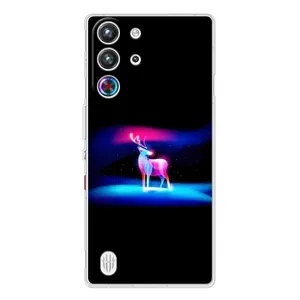 Силиконовый бампер с картинкой животных для ZTE Nubia RedMagic 10 Pro (Яркий олень)