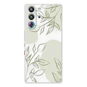 Чехол цветочный дизайн для ZTE Nubia RedMagic 10 Pro (Зелёный дизайн)