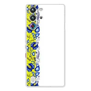 Силіконовый Чохол на ZTE Nubia RedMagic 10 Pro з картинкой Вишиванки (Жовто-біла вишиванка)