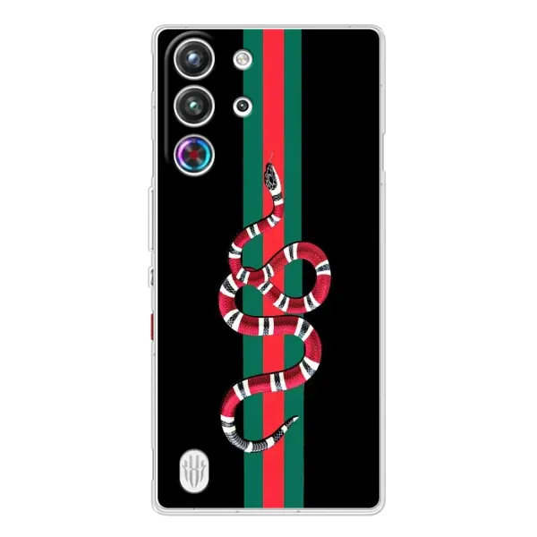 Чехол с рисунком «Змей Гуччи» для ZTE Nubia RedMagic 10 Pro