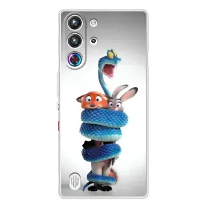 Силиконовый чехол с принтом Зоотрополіс для ZTE Nubia RedMagic 10 Pro (Змея Зоо)