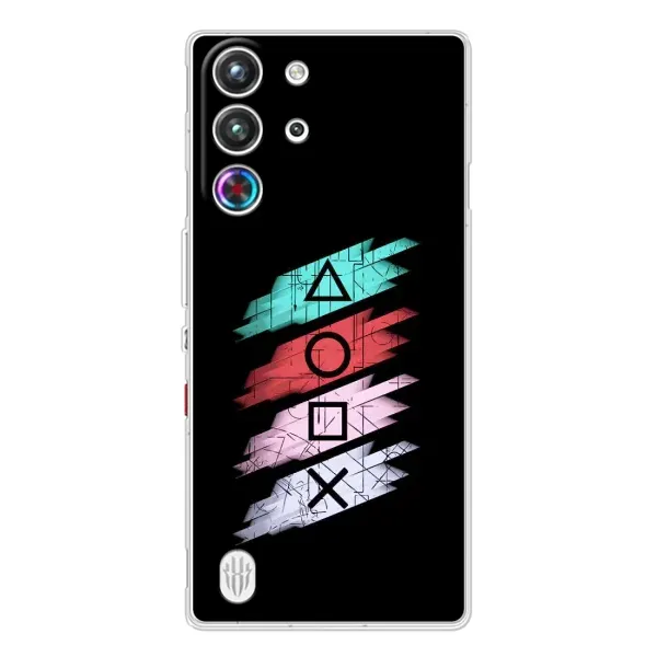 Чехол с рисунком «Значки Sony» для ZTE Nubia RedMagic 10 Pro Чехол с рисунком «Значки Sony» для ZTE Nubia RedMagic 10 Pro