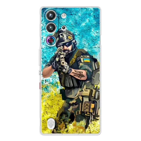 Чехол с рисунком «ЗСУ Воин» для ZTE Nubia RedMagic 10 Pro Чехол с рисунком «ЗСУ Воин» для ZTE Nubia RedMagic 10 Pro