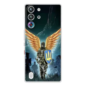 Патриотический Чехол для ZTE Nubia RedMagic 10 Pro (ЗСУ з крильями)