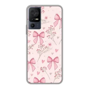 Чехол банты для ZTE Nubia RedMagic 11 Pro Plus (Банты с цветами)