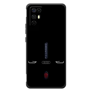 Силиконовый бампер с картинкой машины на ZTE Nubia RedMagic 6R (Силует Audi)