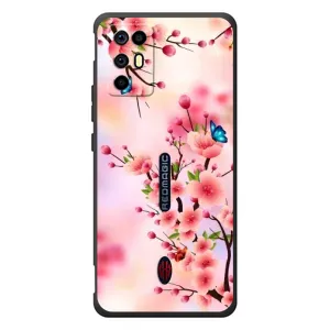 Чехол с принтом САКУРЫ на ZTE Nubia RedMagic 6R (Бабочки на сакуре)