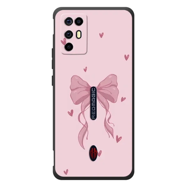 Чехол с рисунком «Бант на розовом» для ZTE Nubia RedMagic 6R Чехол с рисунком «Бант на розовом» для ZTE Nubia RedMagic 6R